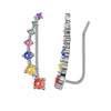 boucles d'oreilles fantaisies argent