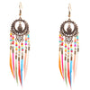 boucle d'oreille fantaisie plume