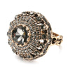 Grande bague fantaisie diamant luxe vintage