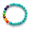 Bracelet fantaisie pierre naturelle multicolor chakra