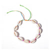 Bracelet fantaisie de cheville multicolor perle tressé