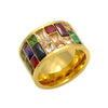 bague fantaisie plaqué or