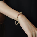 Bracelet ouvert or femme