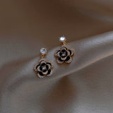 Boucles d'oreilles pendentif fleurs