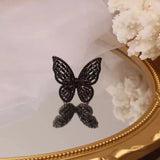 Bague fantaisie papillon noir