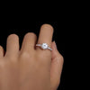 Solitaire diamant argent