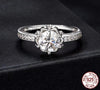 Solitaire diamant argent