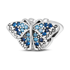 Charm diamants bleus papillon