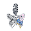 Charm argent pendentif papillon