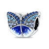 Charm papillon bleu