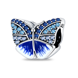 Charm papillon bleu