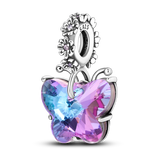 Charm pendentif papillon multicolore