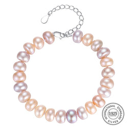 Bracelet fantaisie chaine perle oeuf rose