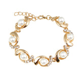 Bracelet fantaisie perle et or
