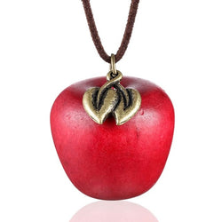 Collier fantaisie femme rouge