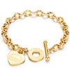 Bracelet fantaisie chaine love heart