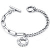 Bracelet fantaisie chaine love heart