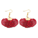 boucle d'oreille fantaisie pompon