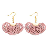 boucle d'oreille fantaisie pompon