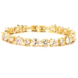 bracelet fantaisie or et diamants