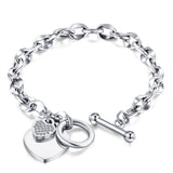 Bracelet fantaisie chaine love heart