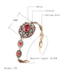 Bracelet fantaisie chaine vintage rubis et pierre