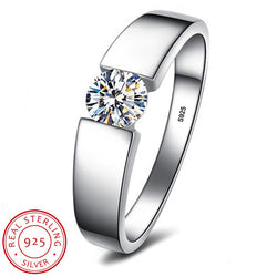 bague fantaisie argent diamant taillé