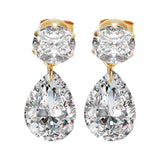 Boucle d'oreille fantaisie diamant