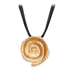 Collier fantaisie coquillage et diamants